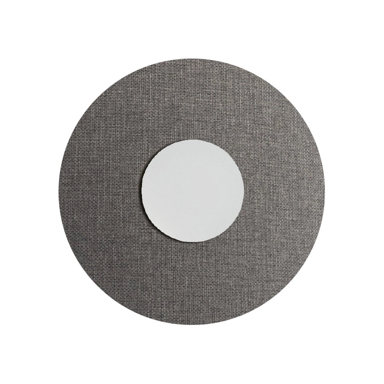 Solaris Applique da Parete Bianca con Paralume Grigio 12W 3000K CRI90 IP20 - Rossini Group, Illuminazione LED di Design per Interni