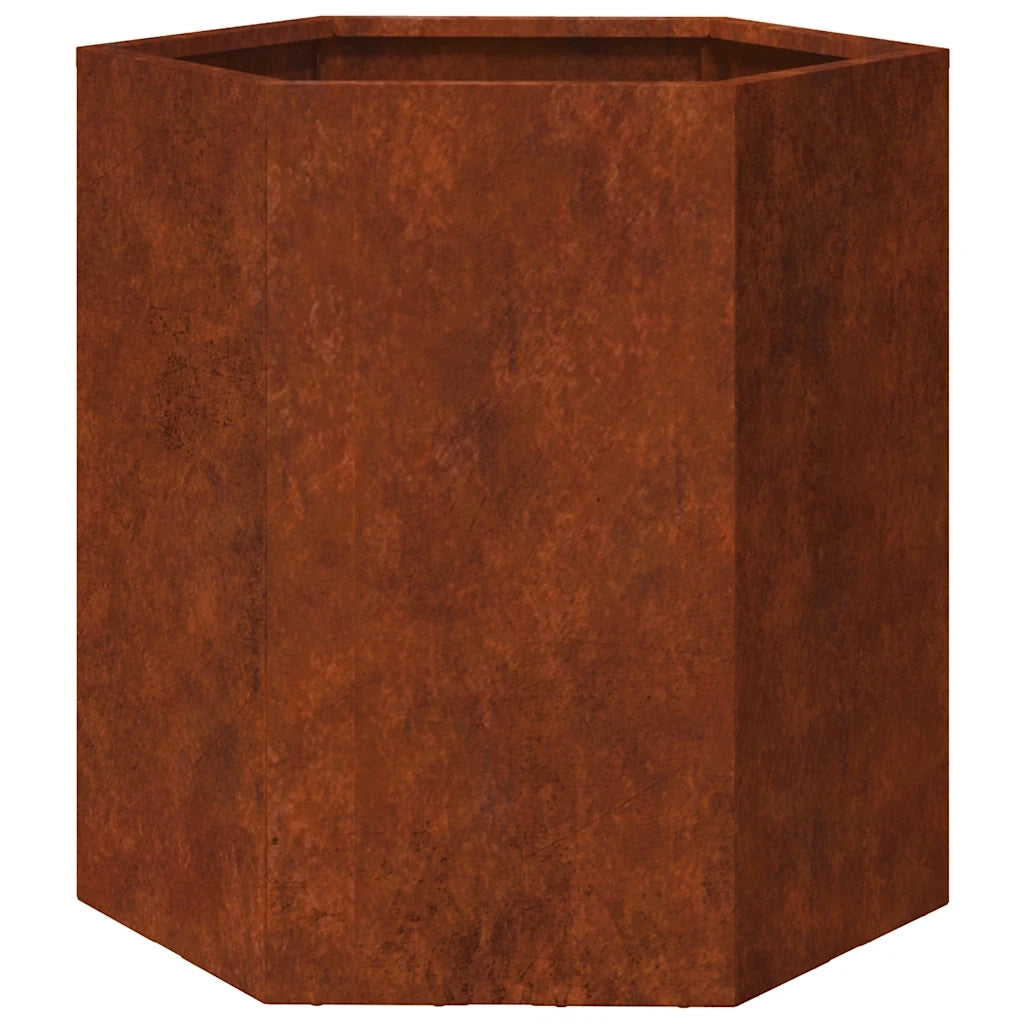 Fioriera Ruggine 40x40x45 cm Acciaio Cortencod mxl 130511