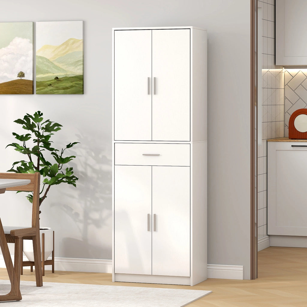 Mobile cucina 3 ripiani regolabili ¨C Xylo ¨C Truciolare MDF bianco salvaspazio