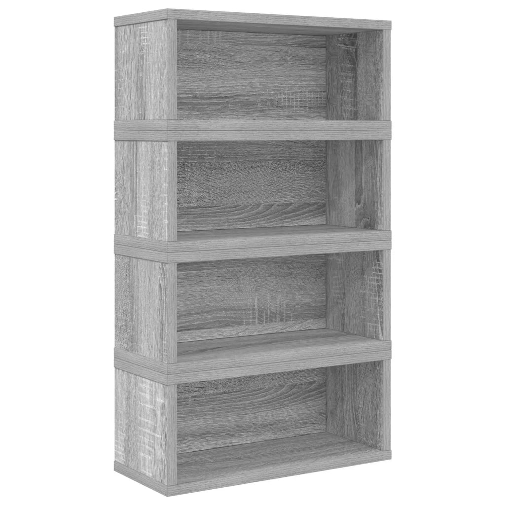 Rack per Stoccaggio CD 4 pz Sonoma grigio 40 x 17 x 17 cm 8012723