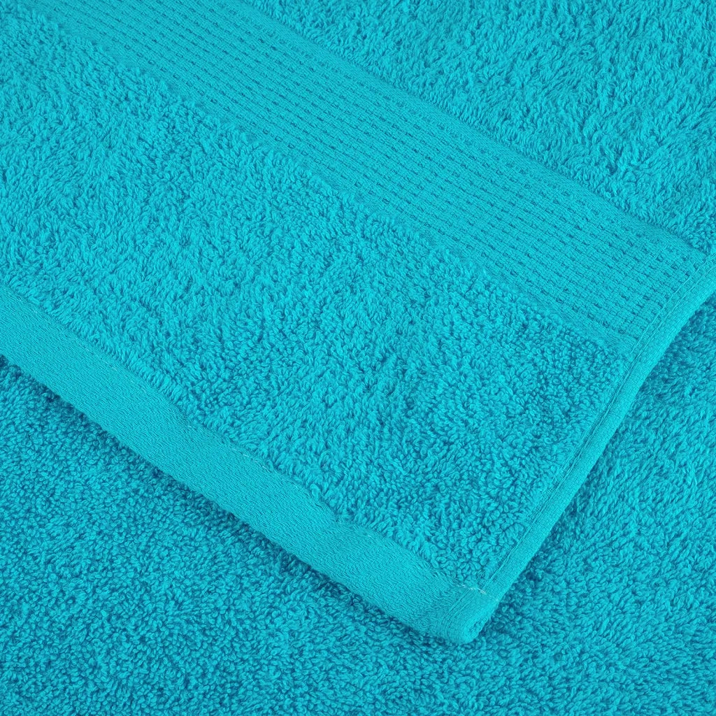 vidaXL Asciugamani Ospiti SOLUND 2 pz Turchesi 30x50 cm 600 g/m²