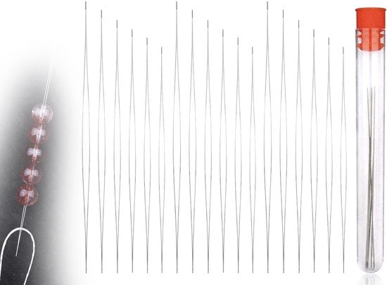 Aghi per occhi in metallo - 18 pezzi - 6 misure (4,8/5,8/7,6/10,2/11,5/12,8 cm) - Robusti e facili da inserire