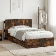 Telaio del letto con storage Rovere Fumo 90 x 200 cm