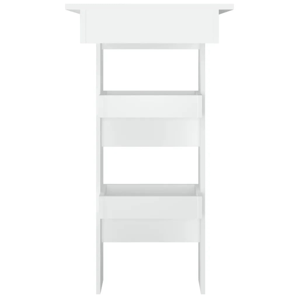 Bancone da Muro Bianco 102x45x103,5 cm in Legno Compensato cod mxl 14463