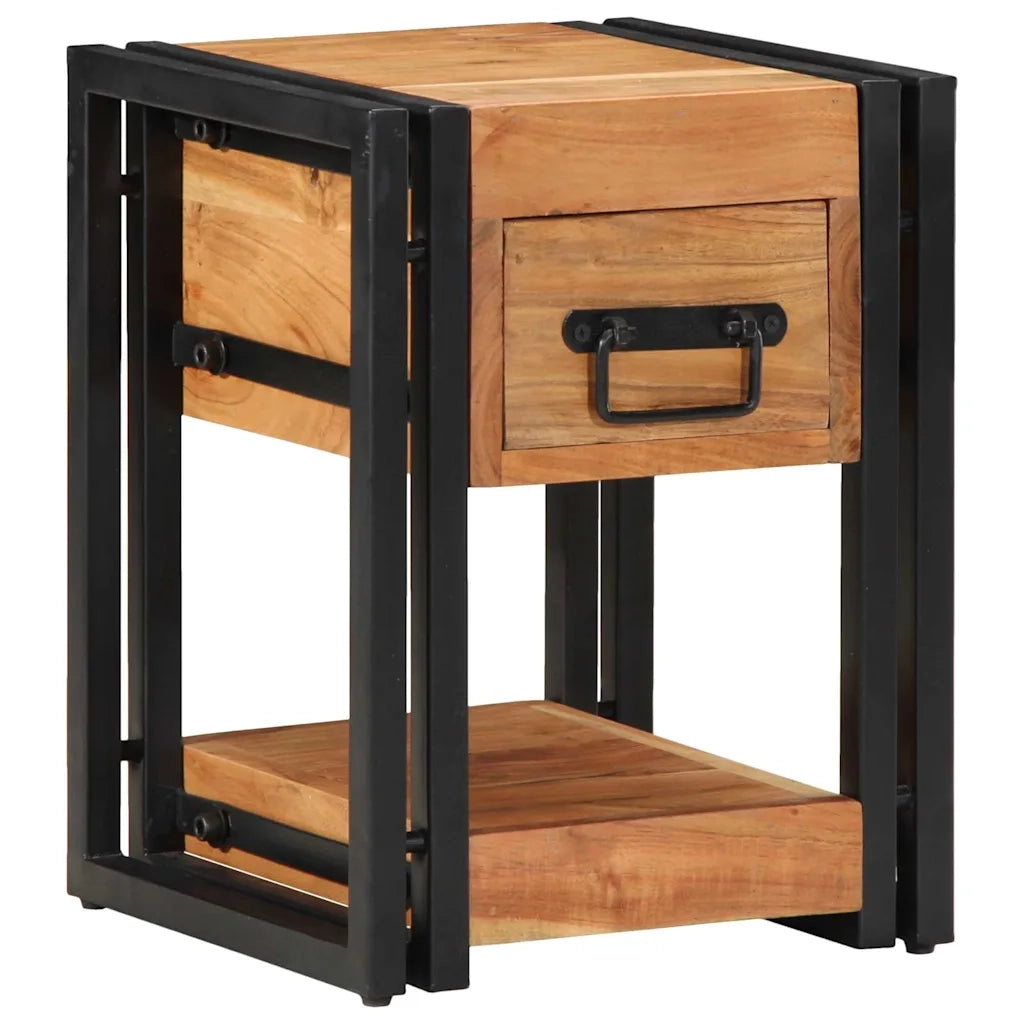 Armadio da Notte 2 pcs 30 x 30 x 40 cm Legno di Acacia Massello 4016711