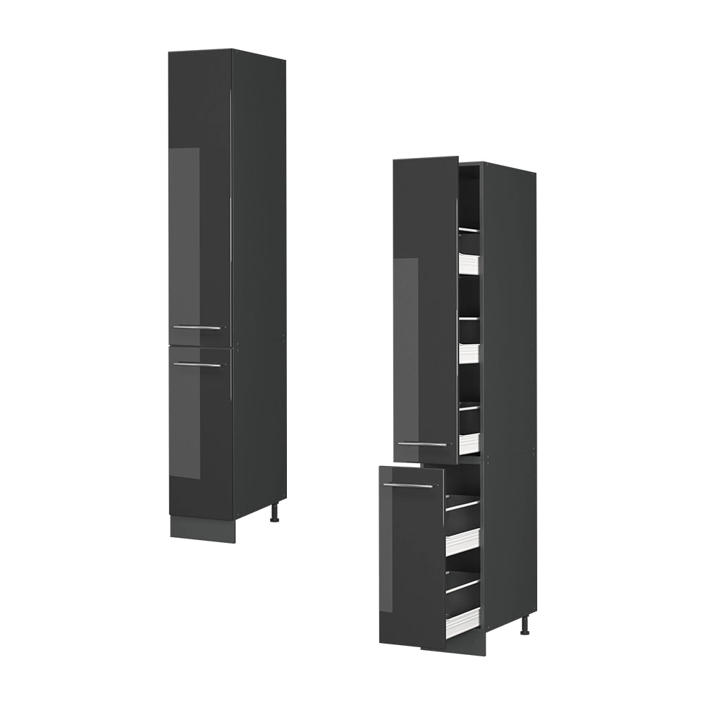 Vicco Mobiletto base per cucina Antracite lucido 30 cm