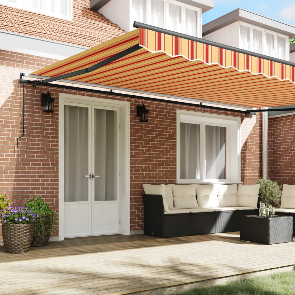 Tenda Retrattile Giallo e Arancione 500 × 350 cm 3331489