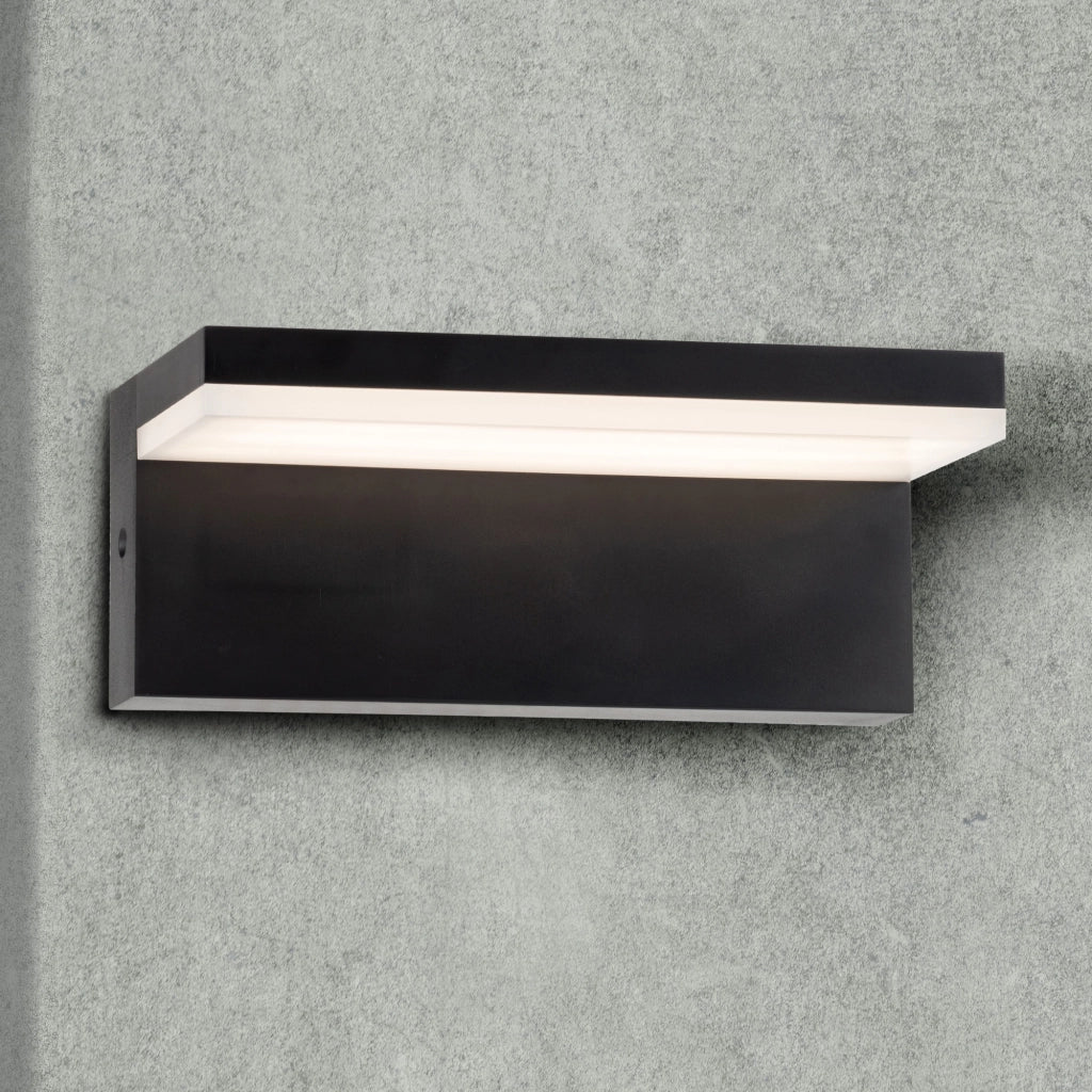 Applique esterna LED 10W 4000K nera IP54 TESA Q Polux