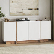 Madia Nolona, Credenza 4 Ripiani, 180x45x80h cm Bianco
