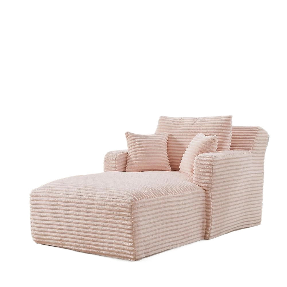 Canap?? letto in velluto costato - Xylo - Convertibile in chaise longue