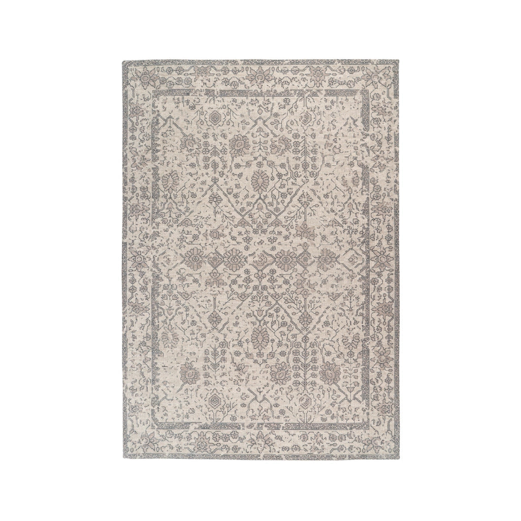 Tappeto Vintage Perry 100 in Cotone Crema 160x230