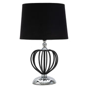 Bundi, Lampada da Tavolo Necessaria 1 Lampadina, Nero