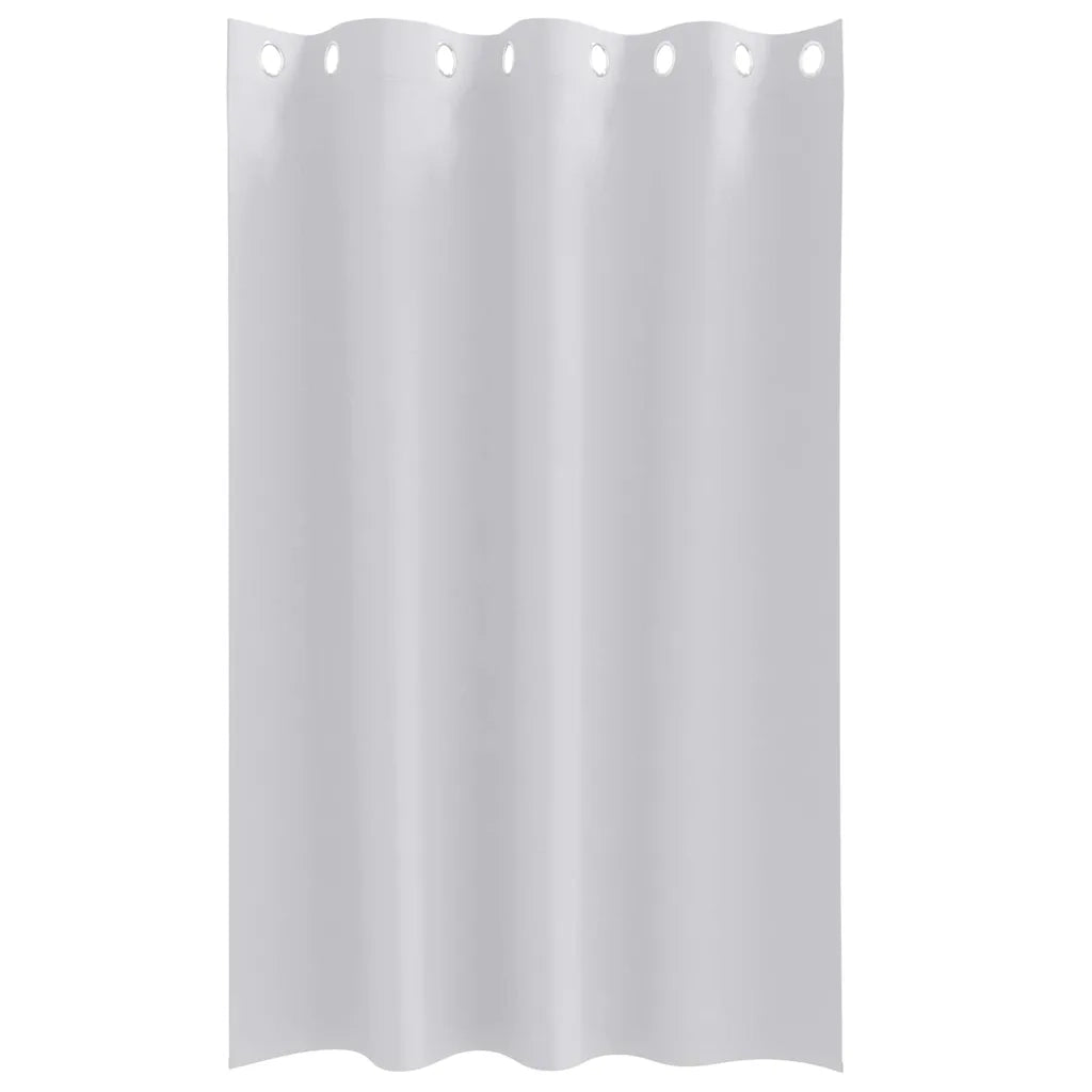 Tende Blackout con Anelli 2 pz Grigio Chiaro 175 x 140 cm 4107349