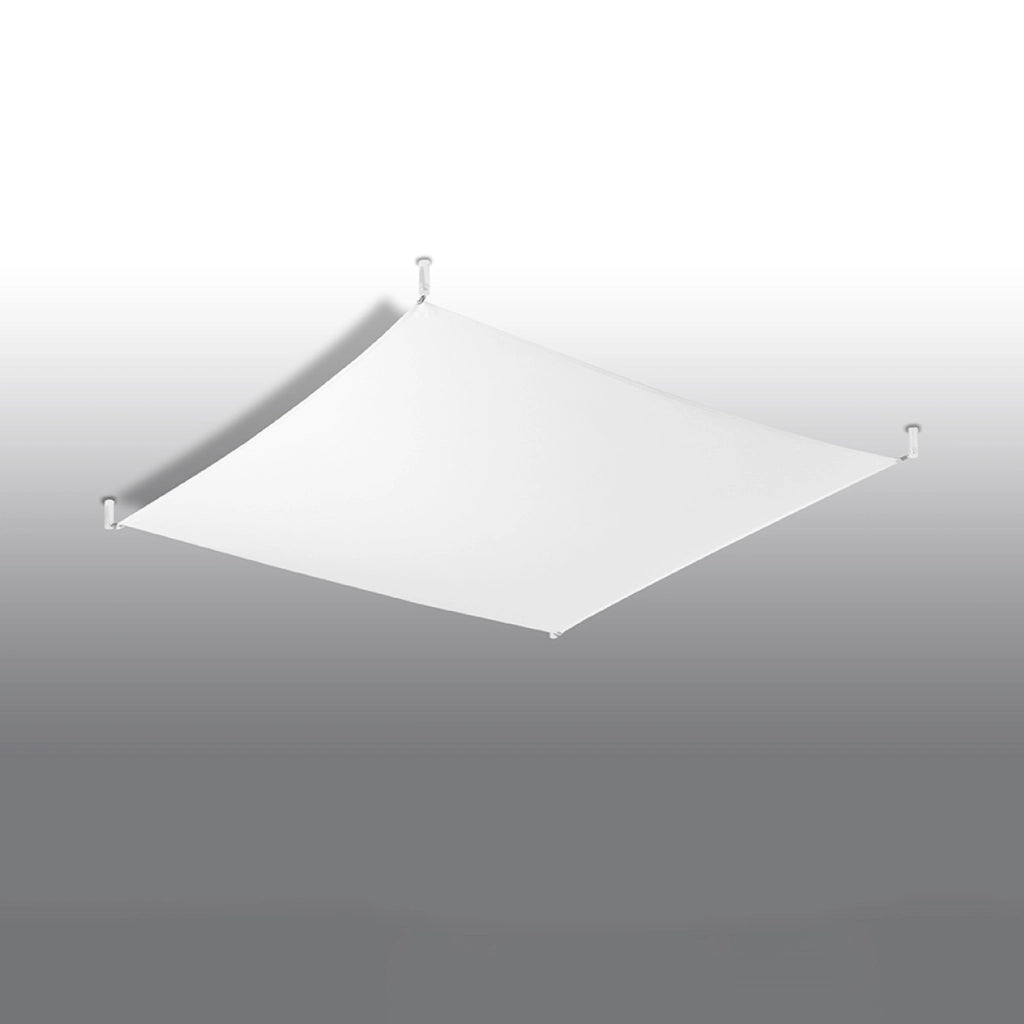LUNA 2BM Lampada minimalista in tessuto bianco a 6 luci, 8,5 W, 850 lm, 3000 K