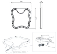 Piatto Doccia da Esterno Giardino in Polietilene HD Arkema Lake Dove Grey