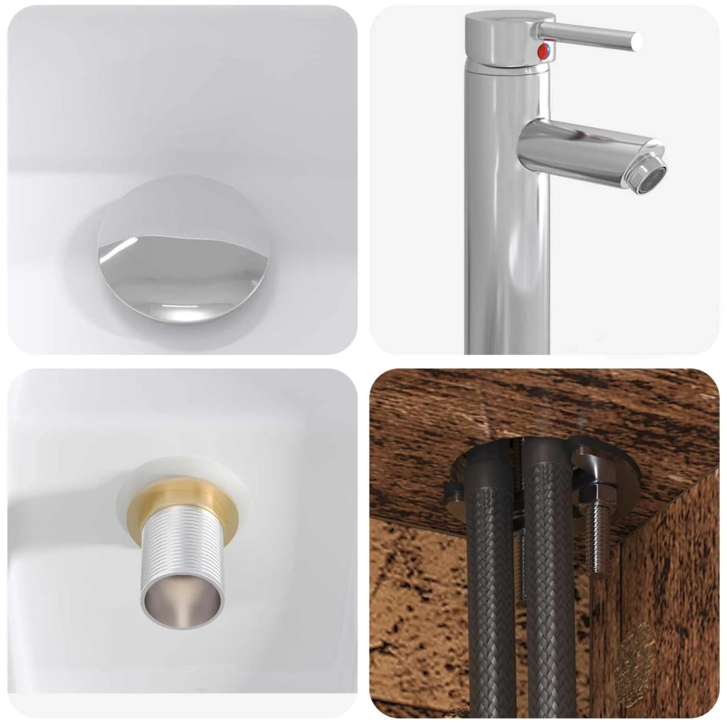 Set di mobili per il bagno 5 pcs Legno antico 3406757