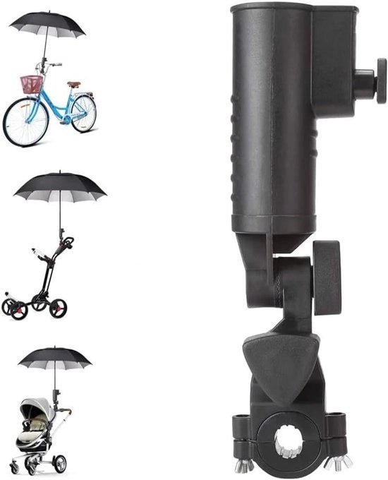 Sostegno Ombrello Universale - Adattabile per Golf Cart, Biciclette, Carri per Bambini, Sedie a Sdraio, Sedie a Rotelle