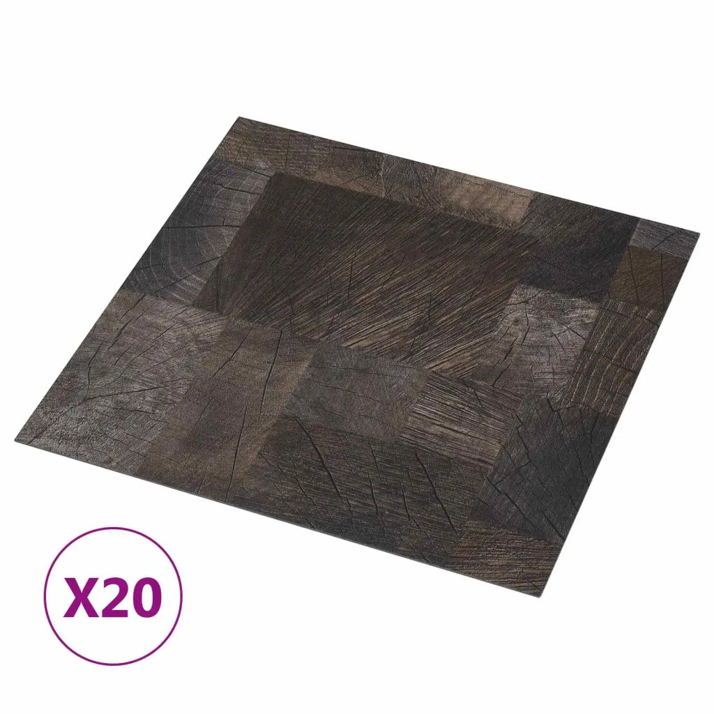 Plance per Pavimentazione Autoadesiva 30,5 x 30,5 cm 20 pcs PVC