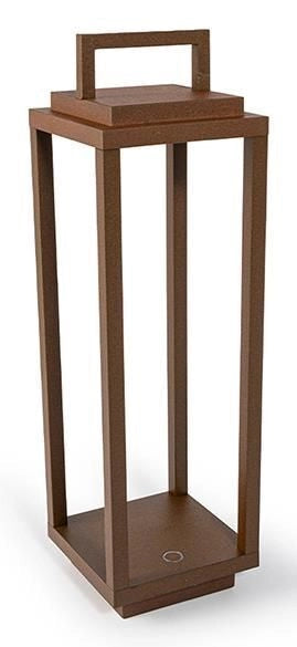 AB+ 9105517002 ab+ by Abert Resort Lampada da tavolo portatile ricaricabile IP54 LED integrato dimmerabile colore Corten