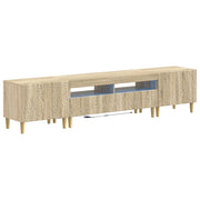 Mobile TV LED a 5 pezzi Rovere Sonoma Legno ingegnerizzato 3416758