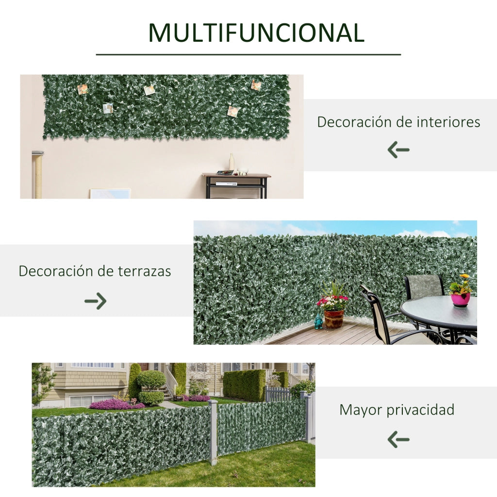Pannello Siepe Artificiale ¨C Zephmum ¨C Verde 300x150 cm