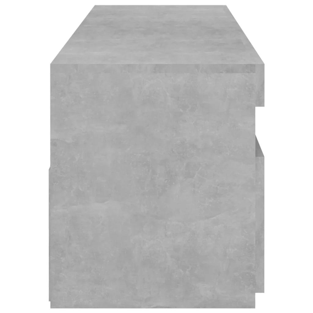 Mobili Porta TV con Luci LED 2 pz Grigio Cemento 75x35x40 cm 804400