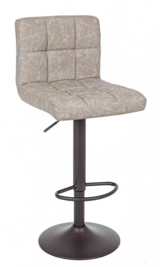 Set 2 Sgabelli Bar 42x51x92/113h cm Greyson Grigio Chiaro Vintage