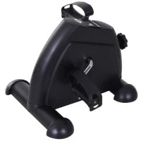 Mini Cyclette Portatile per l'Allenamento di Gambe per Braccia con Display LCD TPR, PP, PP, ruota in ghisa 35 x 40 x 31 cm Nero