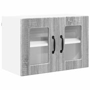 Pensile da cucina | Mobile in vetro da parete PORTO Grigio Sonoma 60 x 31 x 40 cm