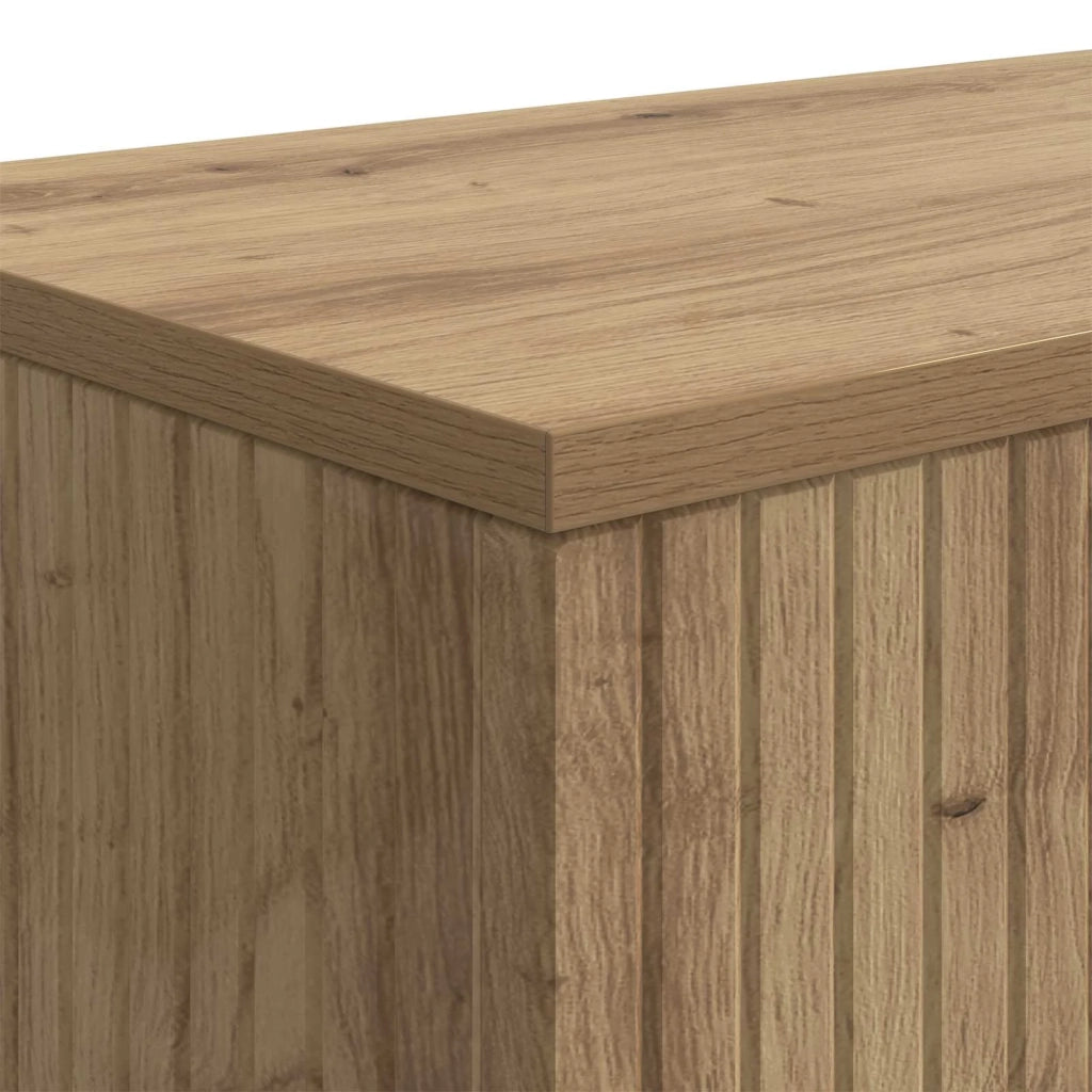 Tavolo consolle Rigato Rovere Artigianale 101 x 29 x 74 cm