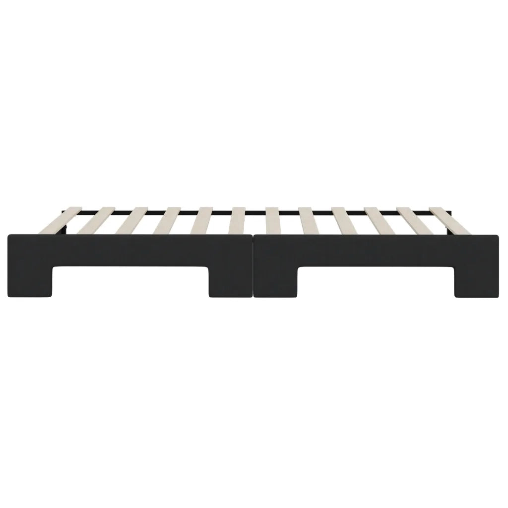 Divano Letto con Letto Estraibile-Sofa Letto-Daybed Nero 90x200 cm in Tessuto 467944