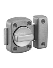 Chiusura a bottone Concorde per porta interna, 30 mm, acciaio, argento epossidico – THIRARD