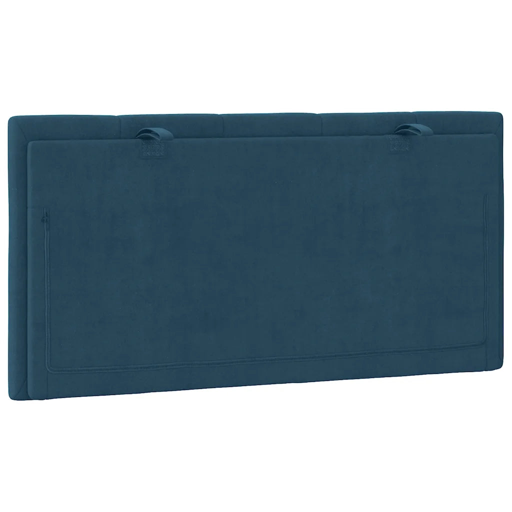 Cuscino Testiera Hanko Blu 100 cm in Velluto CFW8267717