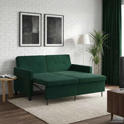 Divano letto Verde Scuro Tessuto 42033354