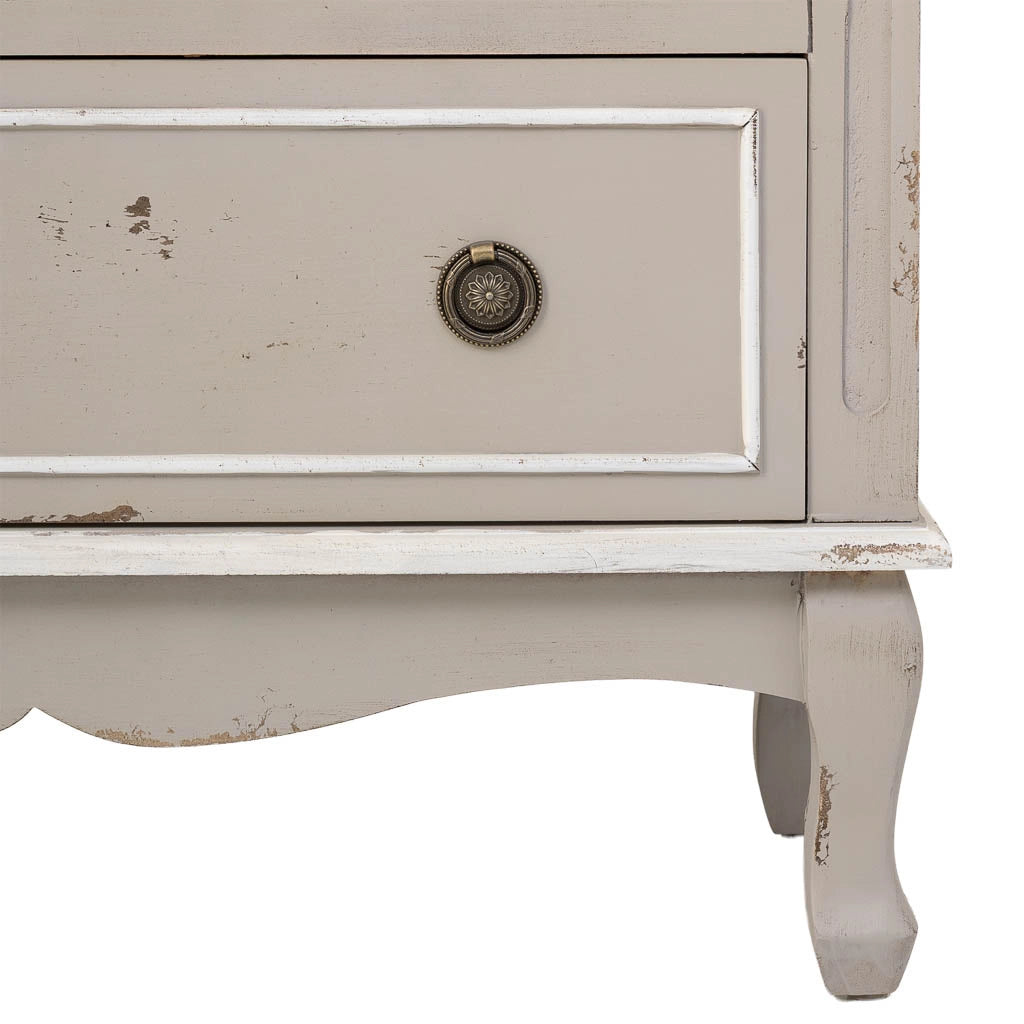 Vetrina in legno con 1 cassetto e 2 ante 80x42x148h cm