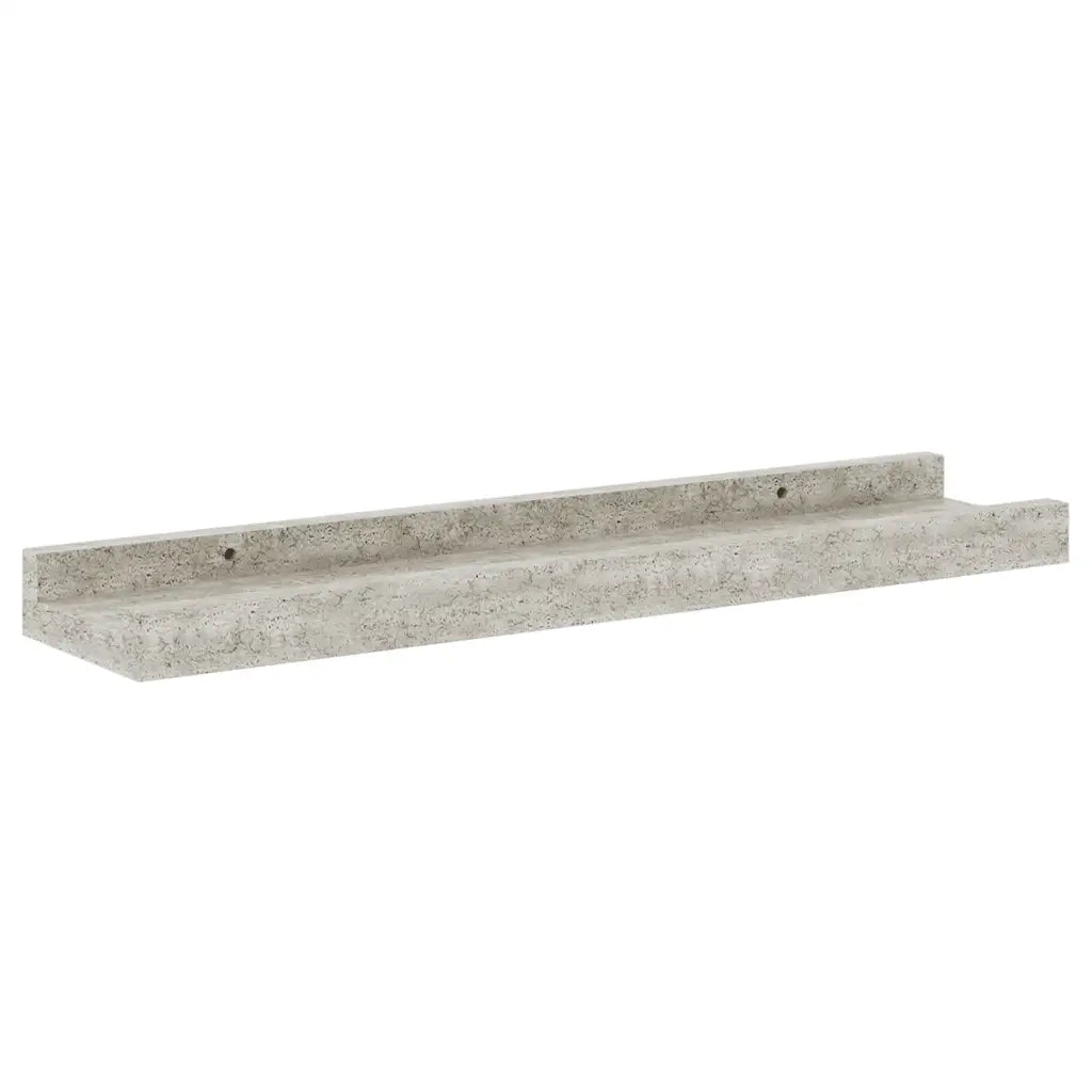 Mensole da Parete 4 pz Grigio Cemento 40x9x3 cm 326704
