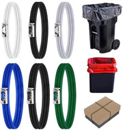 Bande per contenitore per rifiuti 6 pezzi - Cinture in gomma flessibili - Dimensioni grandi/piccole - Durata elevata - Cinture in gomma colorate per uso domestico - Per cucina/bagno - Cinture per sacchi di rifiuti