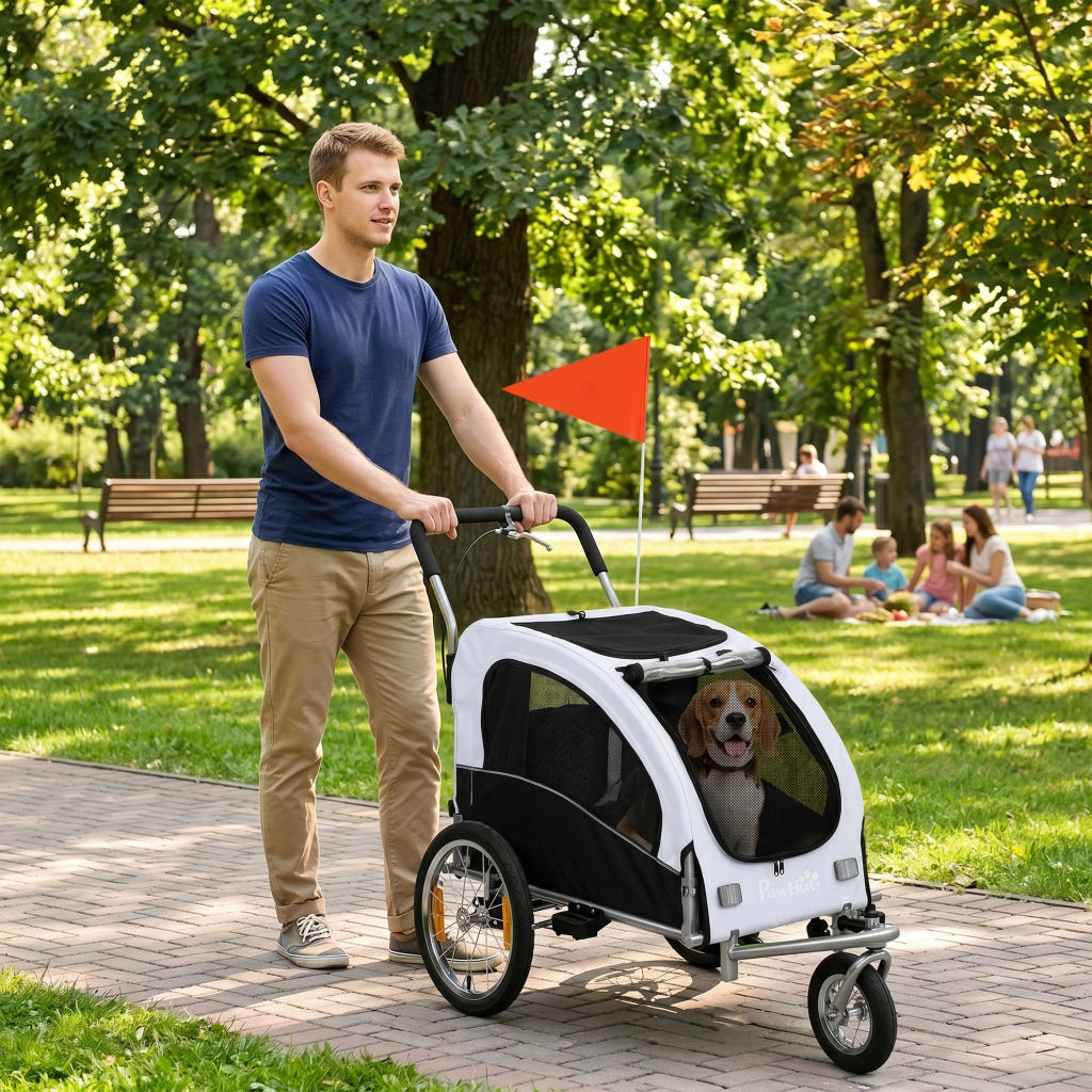 Trasportino per Cani Bici Folding ¨C Minimal ¨C Bianco