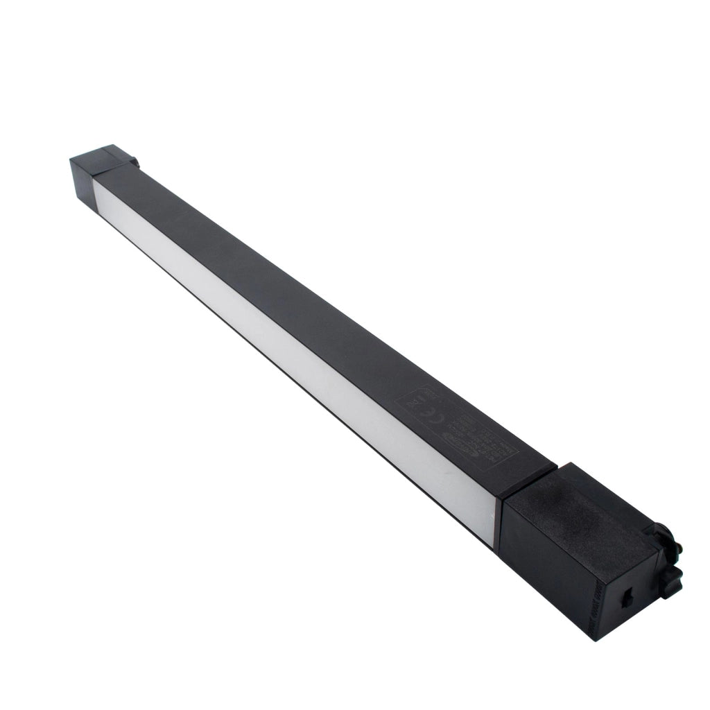 Faretto track binario monofase LED CCT 20W barra orientabile interni luce lineare resa 160W negozio vetrina ufficio 230V NERO