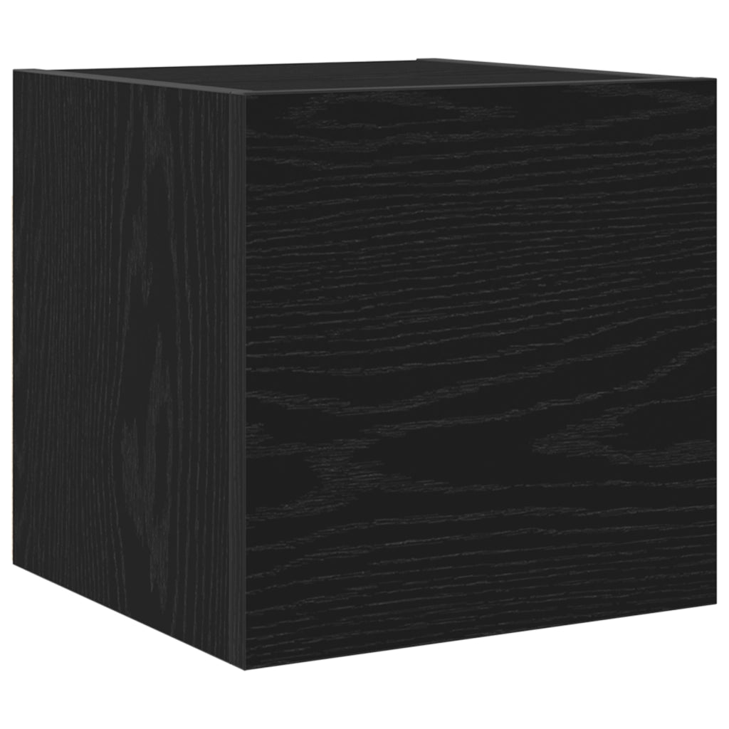 Mobile TV da muro  in Nero Rovere 30,5x30x30 cm