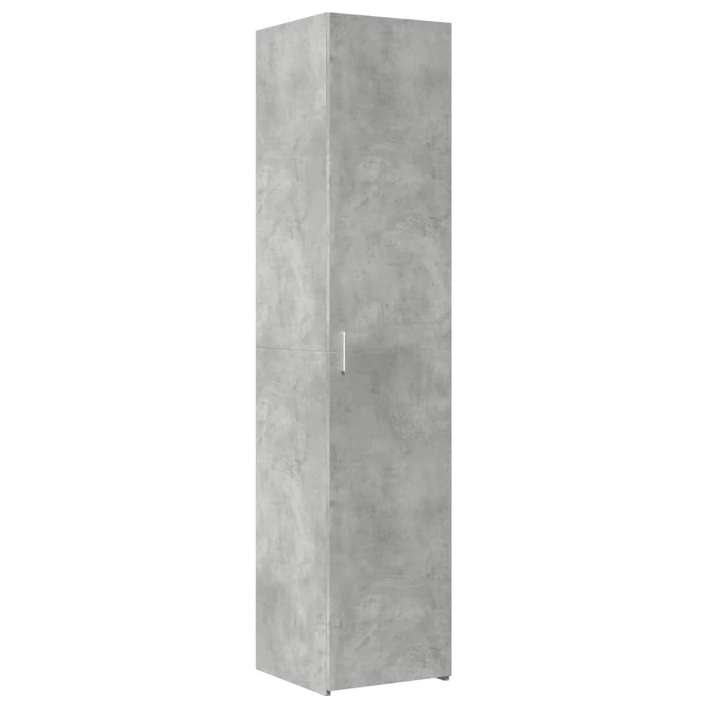 Buffet credenza cassettiera mobiletto mobile contenitore organizer cucina soggiorno salotto alto 40 x 42,5 x 185 cm legno ingegnerizzato grigio 02_0034439