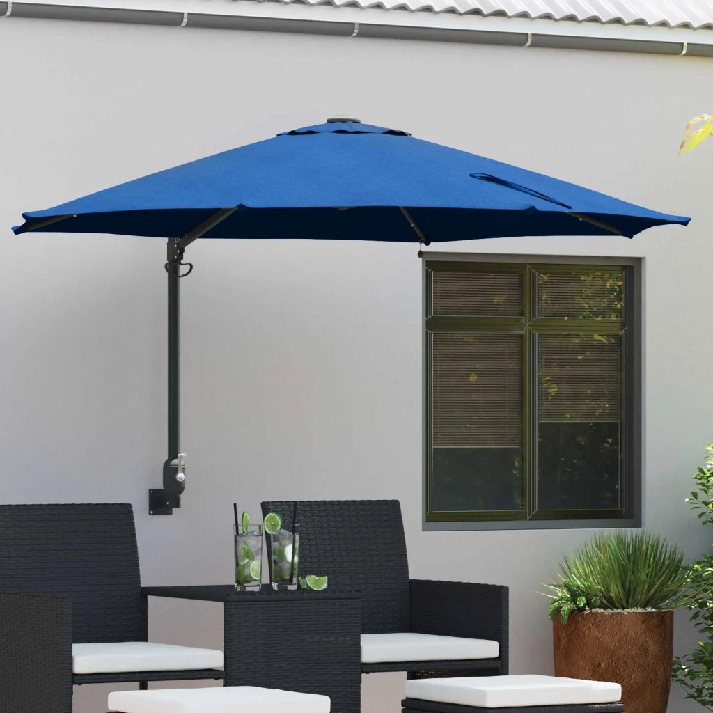 Ombrello da giardino-Ombrellone da spiaggia Azzurro 248 x 248 x 148 cm 329223