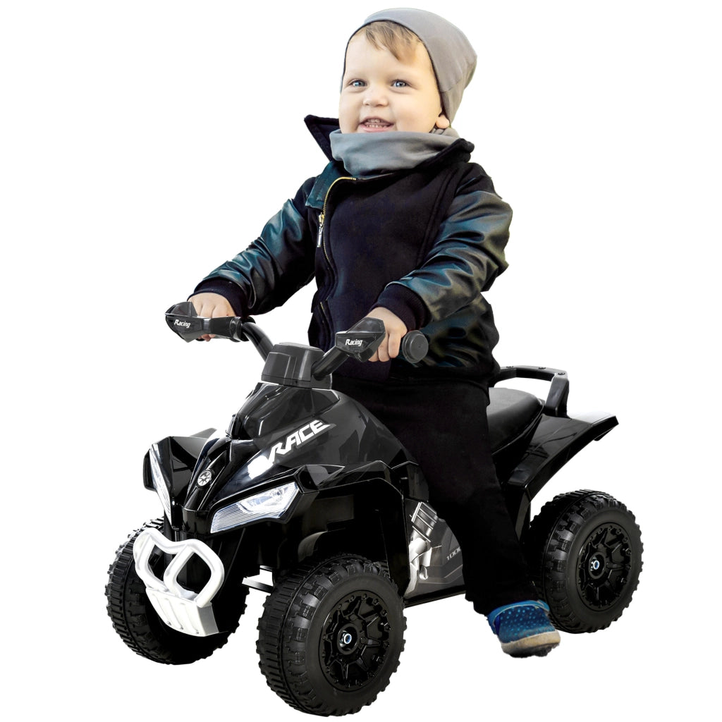 Portagiochi Quad Bambini 18-36 Mesi con Luci e Suoni ¨C Zephmum ¨C 67x38x44 cm Nero