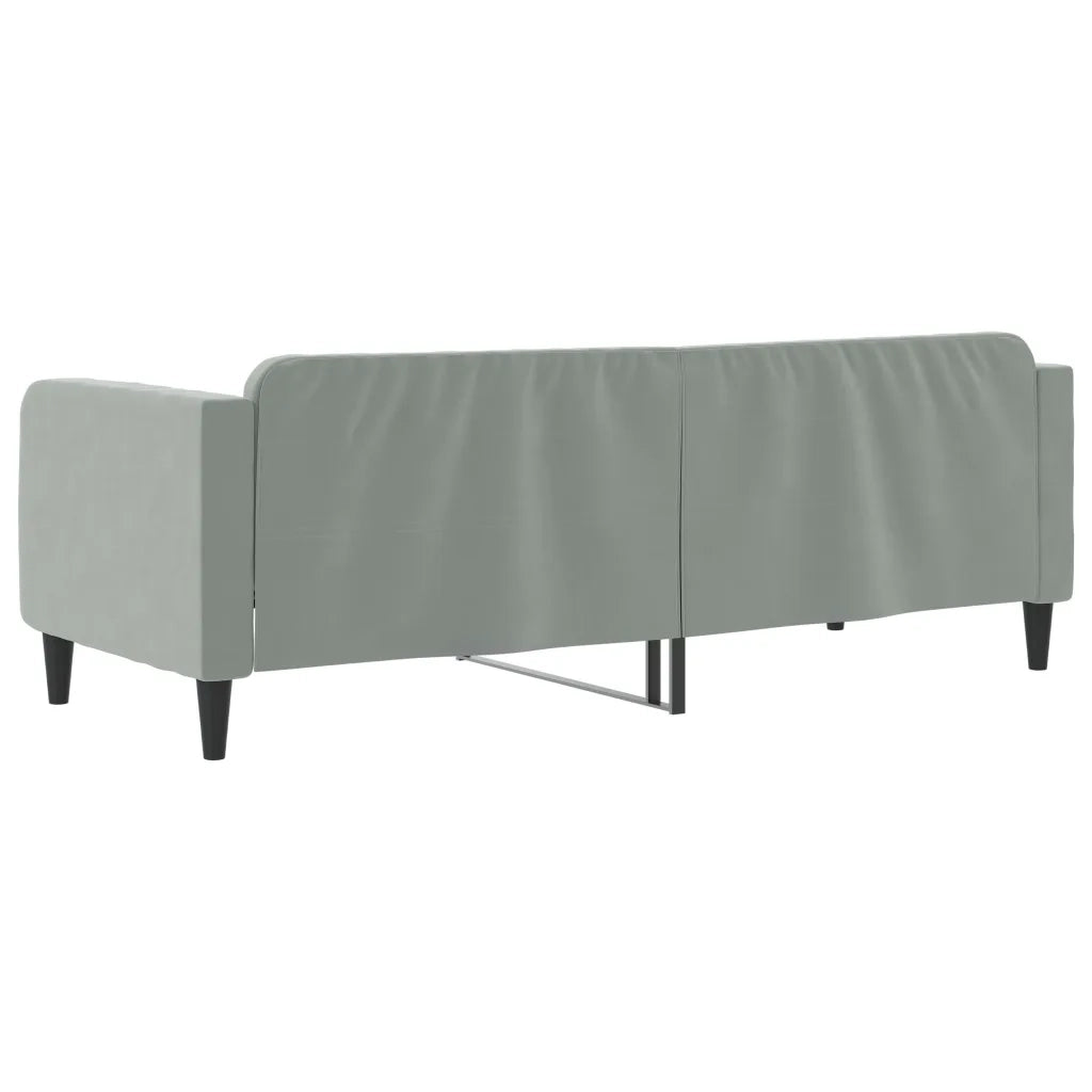 Letto da Giorno Grigio Chiaro 80x200 cm in Velluto 354079