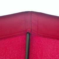 Ombrellone Rotondo Ø250x240 cm a 18 Stecche in Metallo e Poliestere Rosso Vino