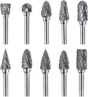 Wolfraamcarbide Roterende Frees 10 Stuks - Multifunzionale Gereedschap per Gravure/Smerigliatura con Diverse Forme