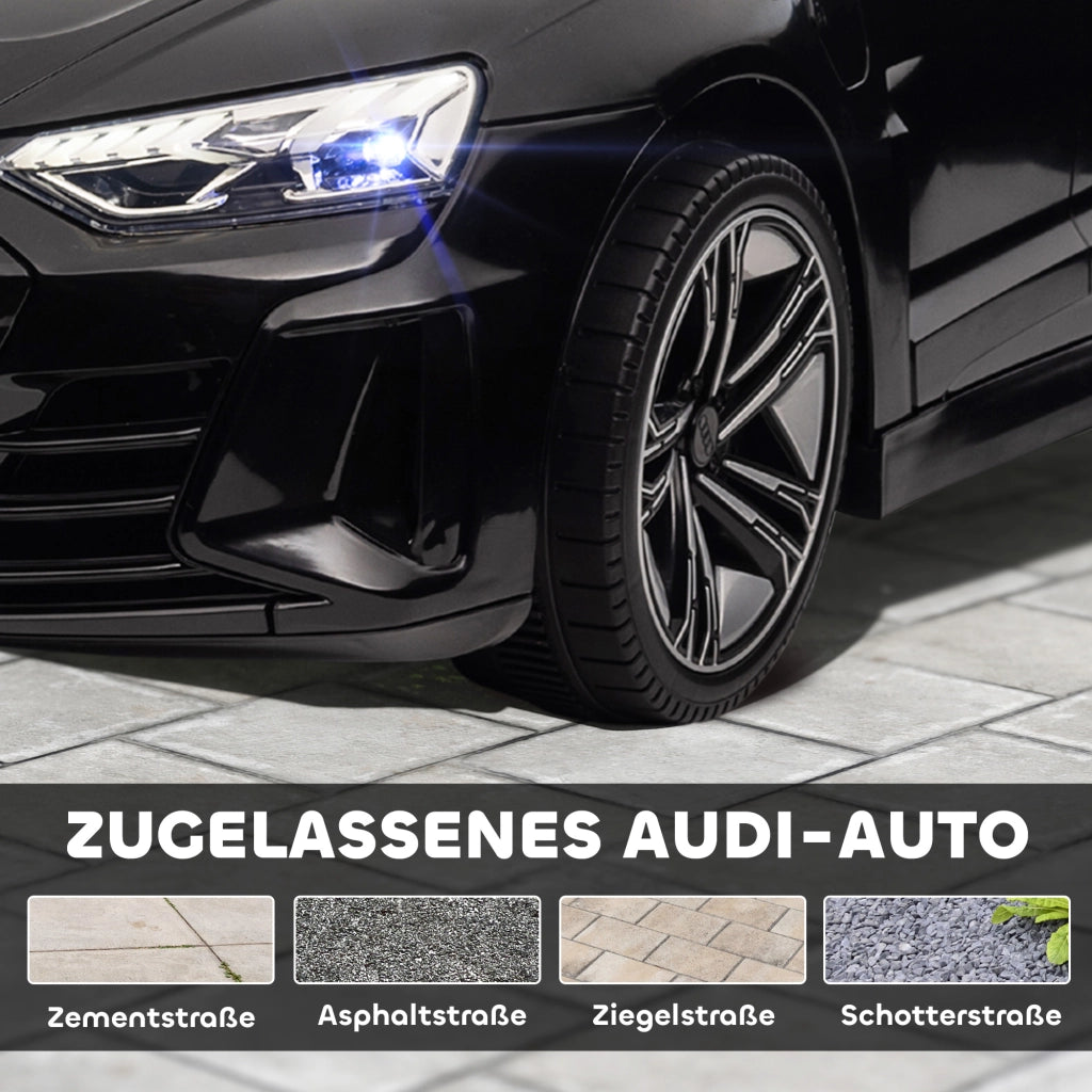 Auto elettrica per bambini Audi ¨C Xylo ¨C con telecomando e cintura di sicurezza, nero, 103x58x41cm