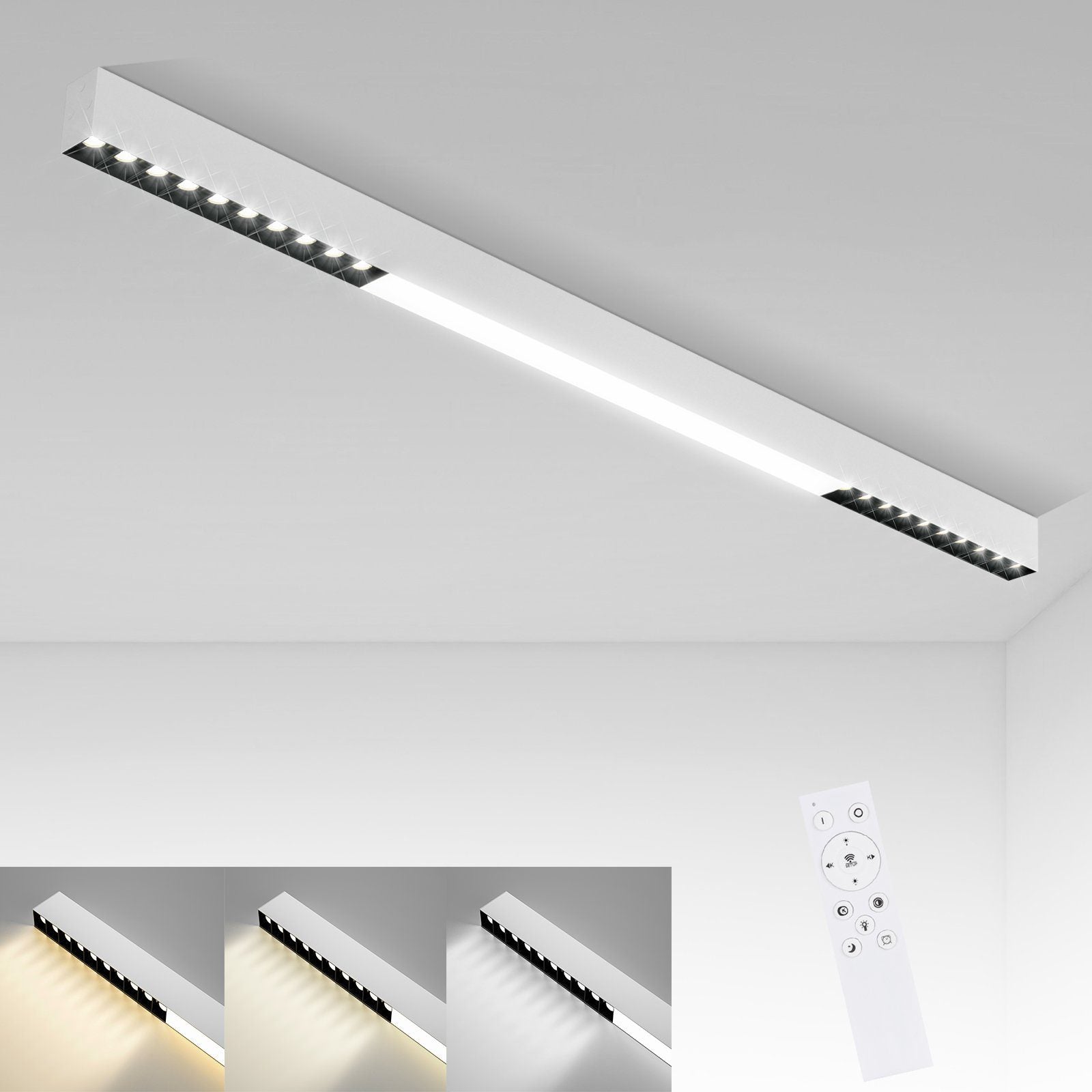 ZMH Lampada da soffitto a LED da 53 cm, 80 cm e 107 cm per camera da letto, studio e sala da pranzo