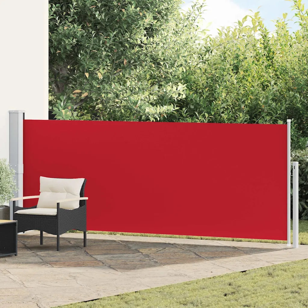 Tenda Laterale Retrattile per Patio 140x500 cm Rossa cod mxl 21557