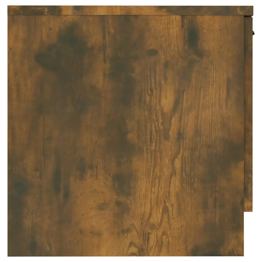 Comodini 2pz-Set di 2 Tavolino da notte Rovere Fumo 40x39x40 cm